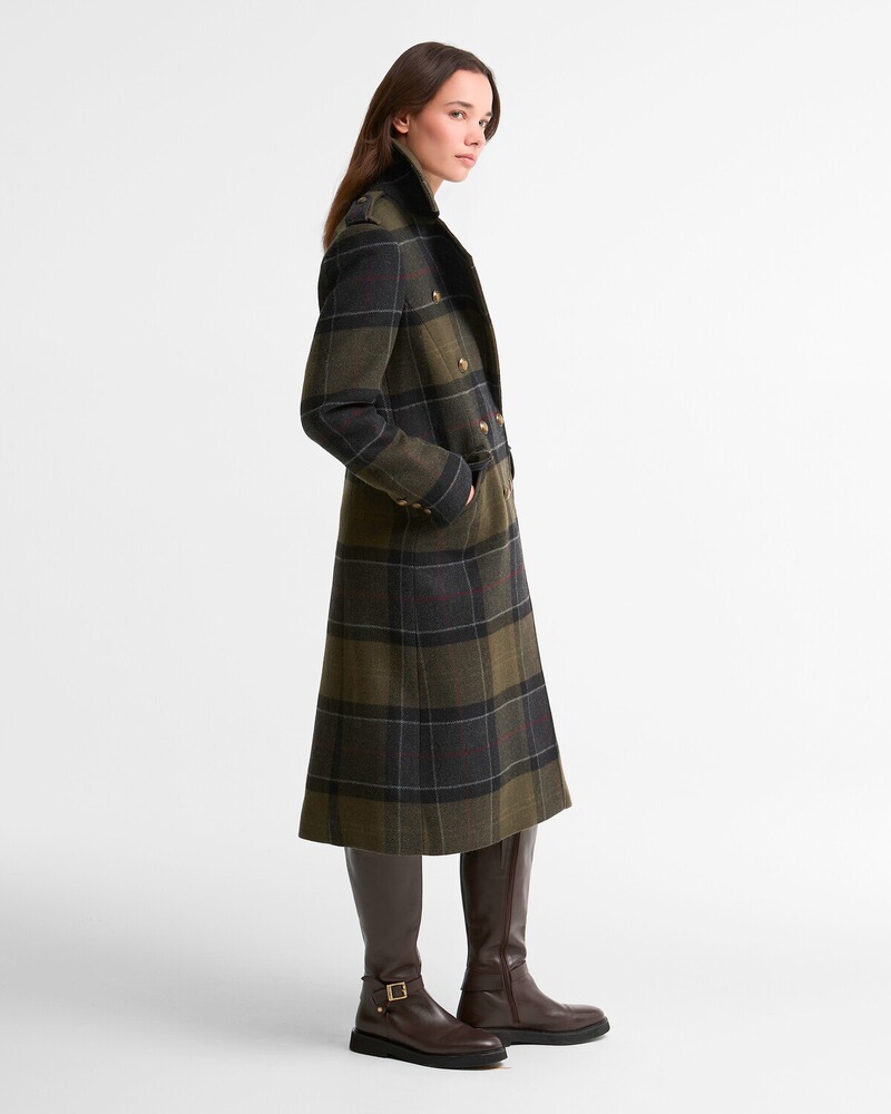 Mantel Cottesmore Checked Wool Coat, Barbour