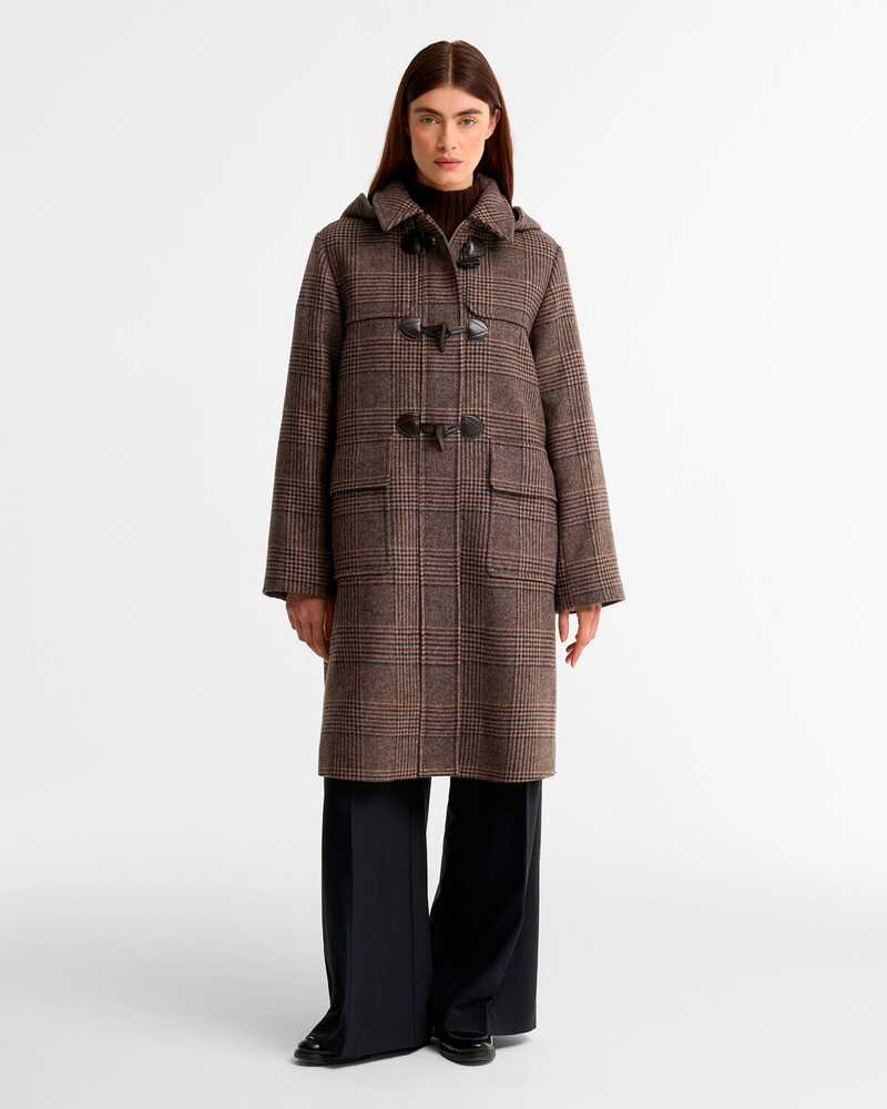 Dufflecoat Melody Check Wool, Barbour