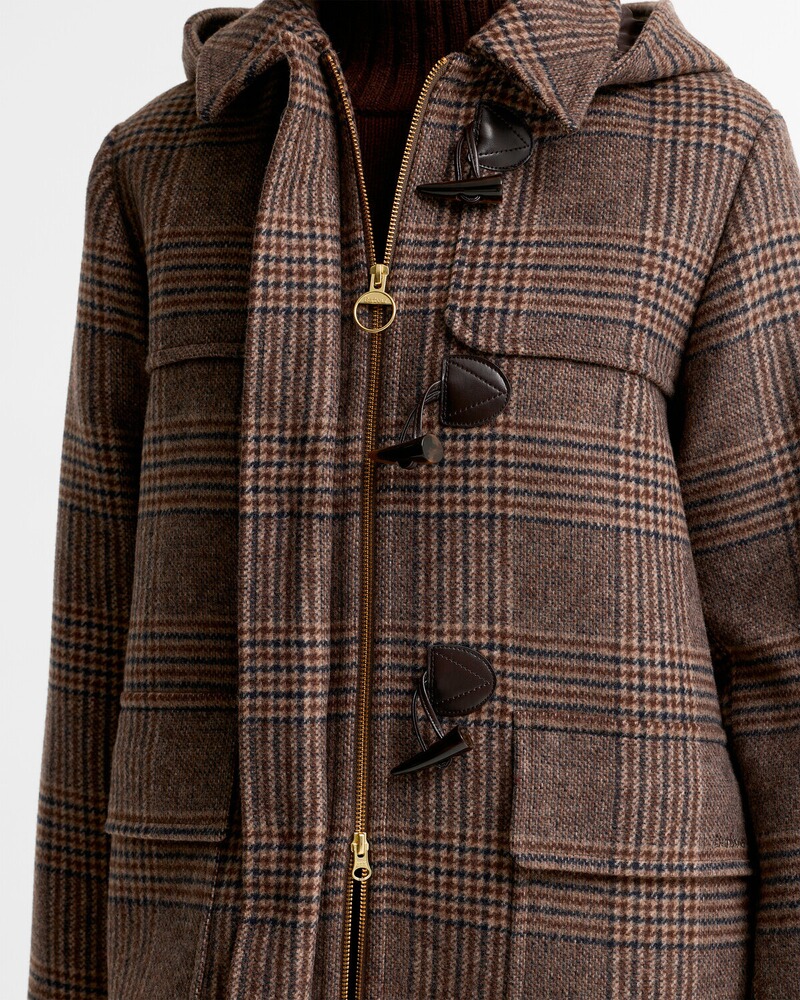 Dufflecoat Melody Check Wool, Barbour