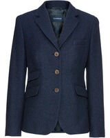 Tweedblazer mit Lodenkontrast, HIGHMOOR