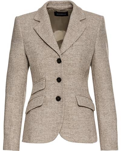 Fischgrat-Tweed-Blazer, HIGHMOOR