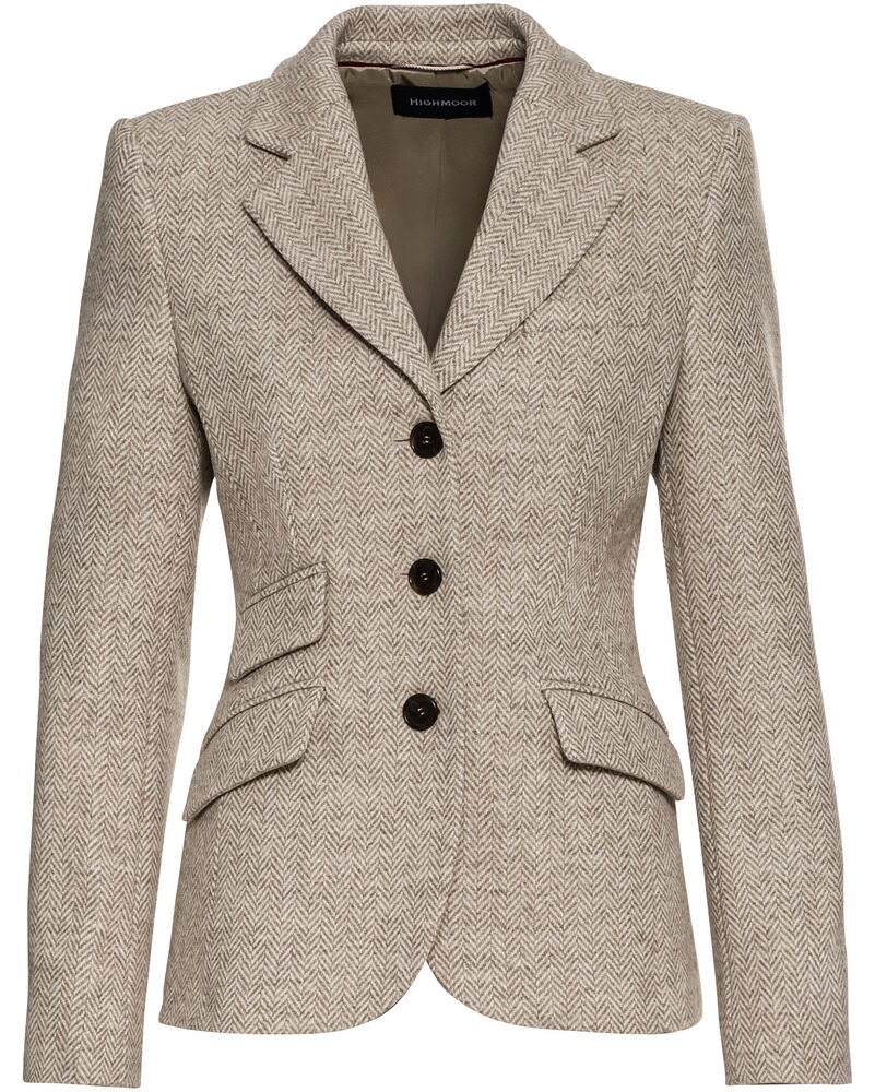 Fischgrat-Tweed-Blazer