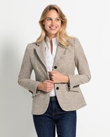 Fischgrat-Tweed-Blazer, HIGHMOOR