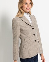 Fischgrat-Tweed-Blazer, HIGHMOOR