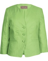 Kurzblazer aus Leinen, White Label