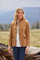 Stehkragenjacke im Fischgratmuster, Luis Steindl