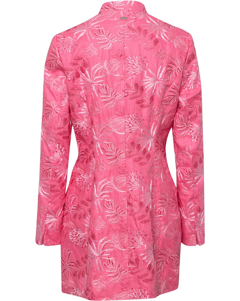 Leinen-Gehrock mit Stickereien, White Label