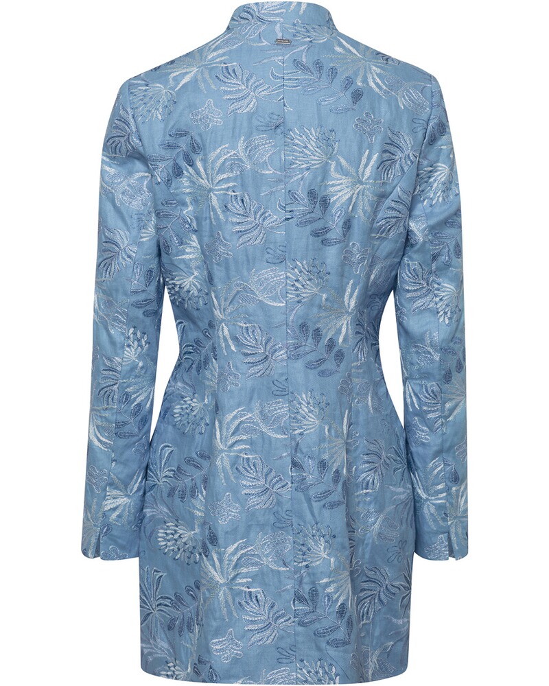 Leinen-Gehrock mit Stickereien, White Label