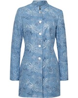 Leinen-Gehrock mit Stickereien, White Label