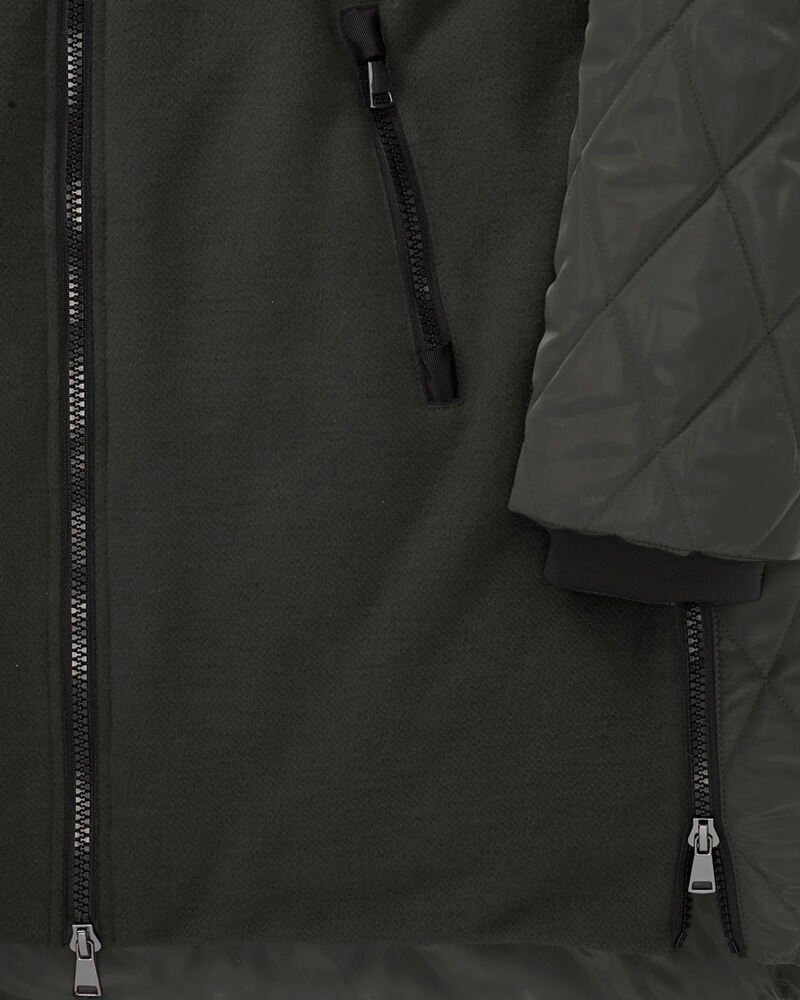 Materialmix-Winterjacke, White Label