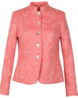 Bestickte Stehkragenjacke, White Label