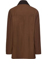 Lange Lederjacke, Brigitte von Schönfels