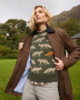 Lange Lederjacke, Brigitte von Schönfels