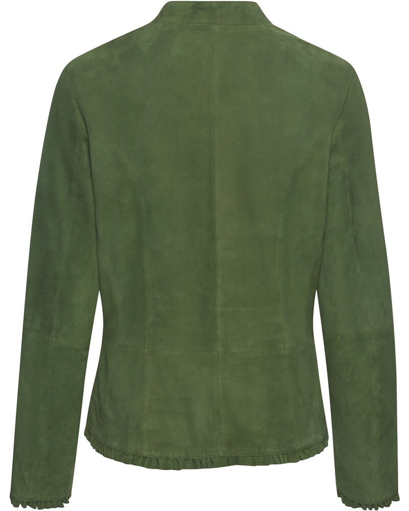 Lederjacke mit Rüschen, REITMAYER