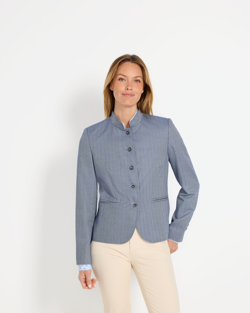 Fischgrat-Stehkragenjacke, REITMAYER