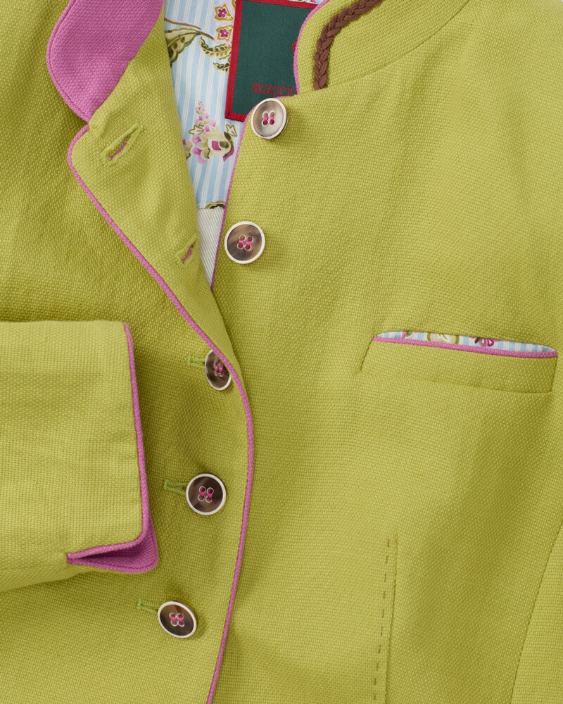 Stehkragenjacke mit Kontrast, REITMAYER