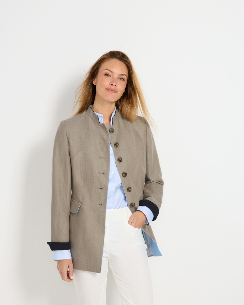 Gehrock mit Kontrastbesatz, CREATION BAUER