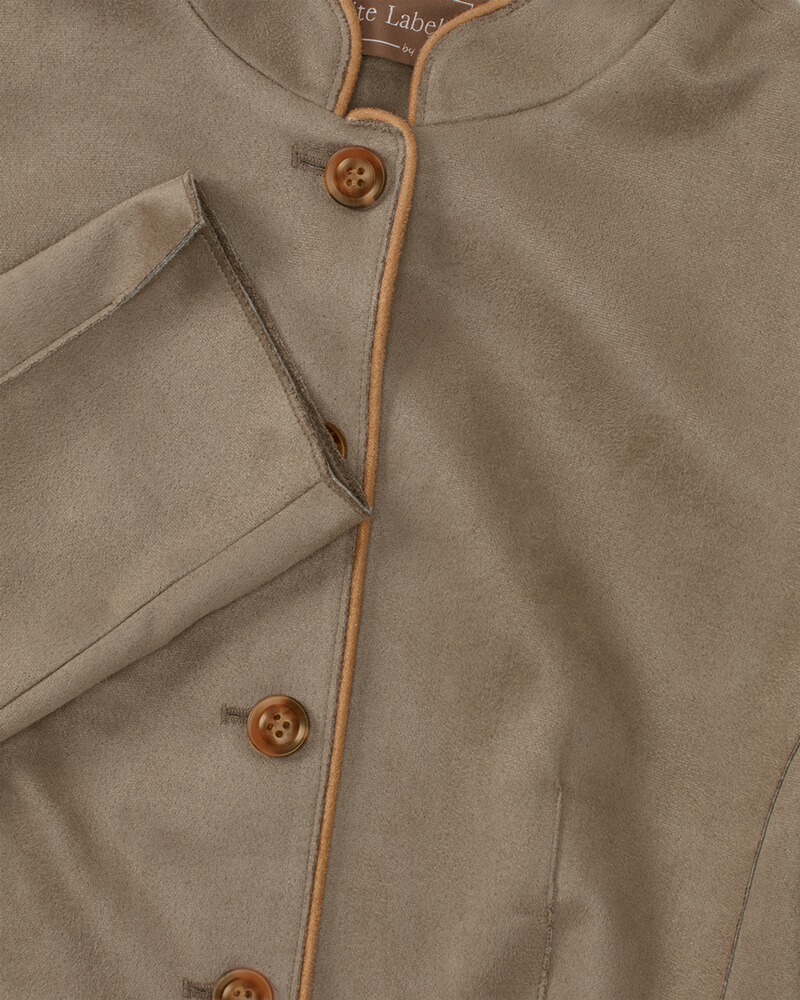 Stehkragenjacke, White Label