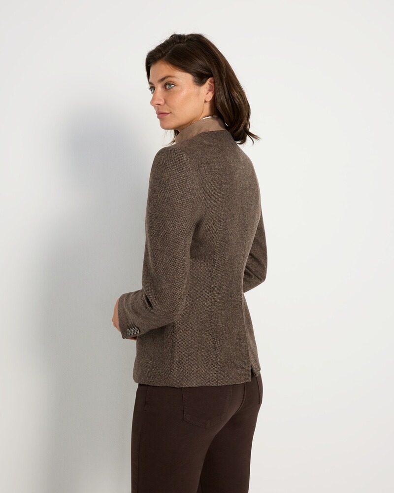 Tweed-Stehkragenjacke, REITMAYER