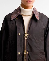 Wachsjacke Icons Tartan Collar Modern Beadnell, Barbour