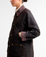 Wachsjacke Icons Tartan Collar Modern Beadnell, Barbour