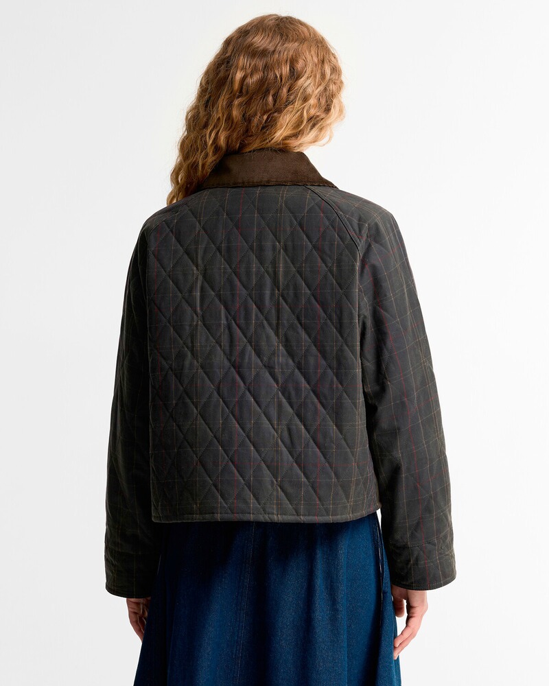 Gesteppte Wachsjacke Spey Tartan Reimagined, Barbour