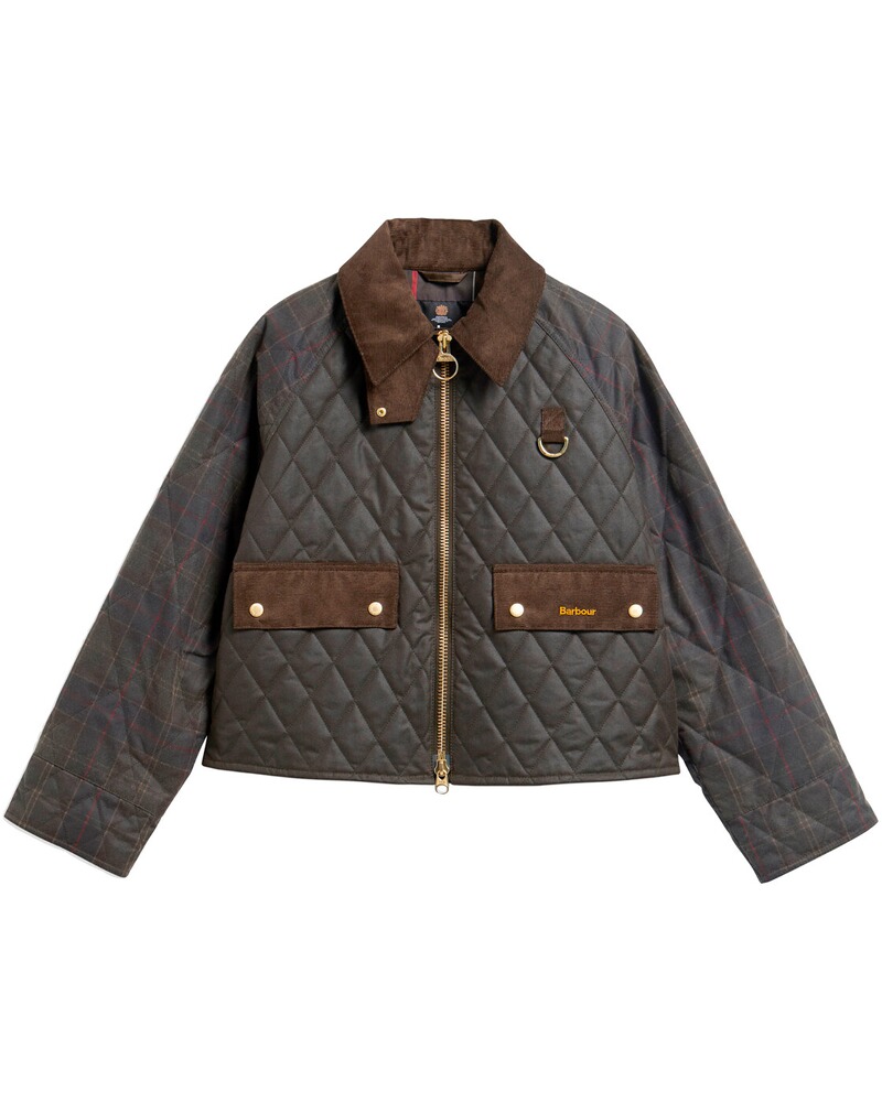 Gesteppte Wachsjacke Spey Tartan Reimagined