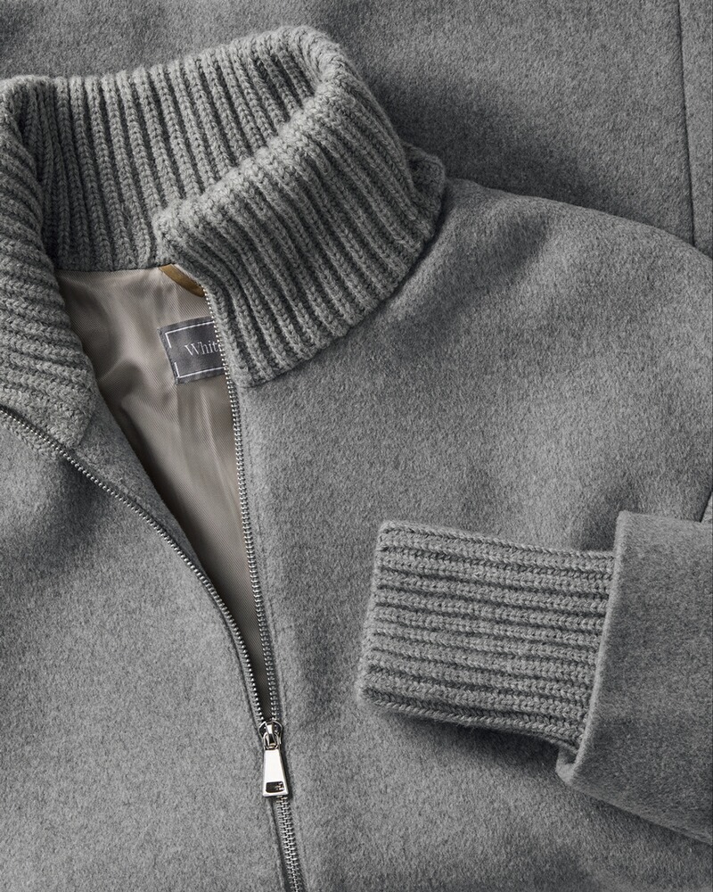 Lange Wolljacke, White Label