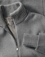 Lange Wolljacke, White Label