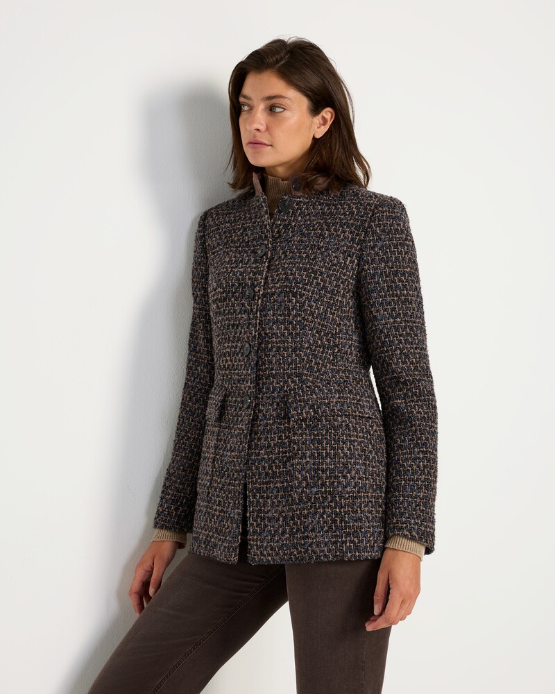 Langer Bouclé-Janker, White Label