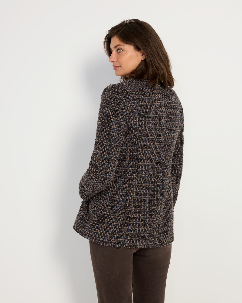 Langer Bouclé-Janker, White Label
