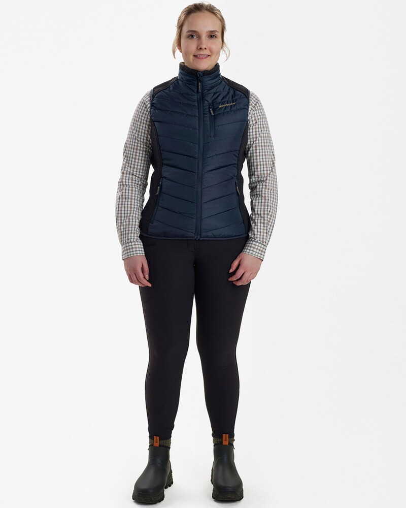 Da.Weste Caroline wattiert marine,Gr.46