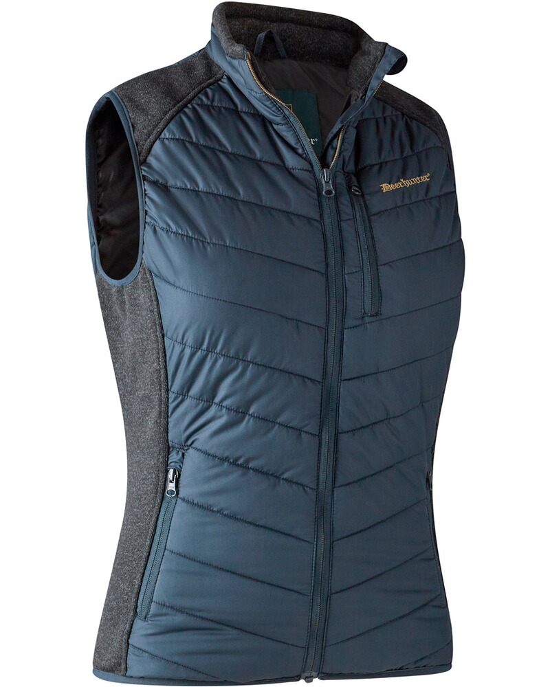 Da.Weste Caroline wattiert marine,Gr.46