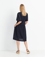 Kleid mit Lochmuster, Seidensticker