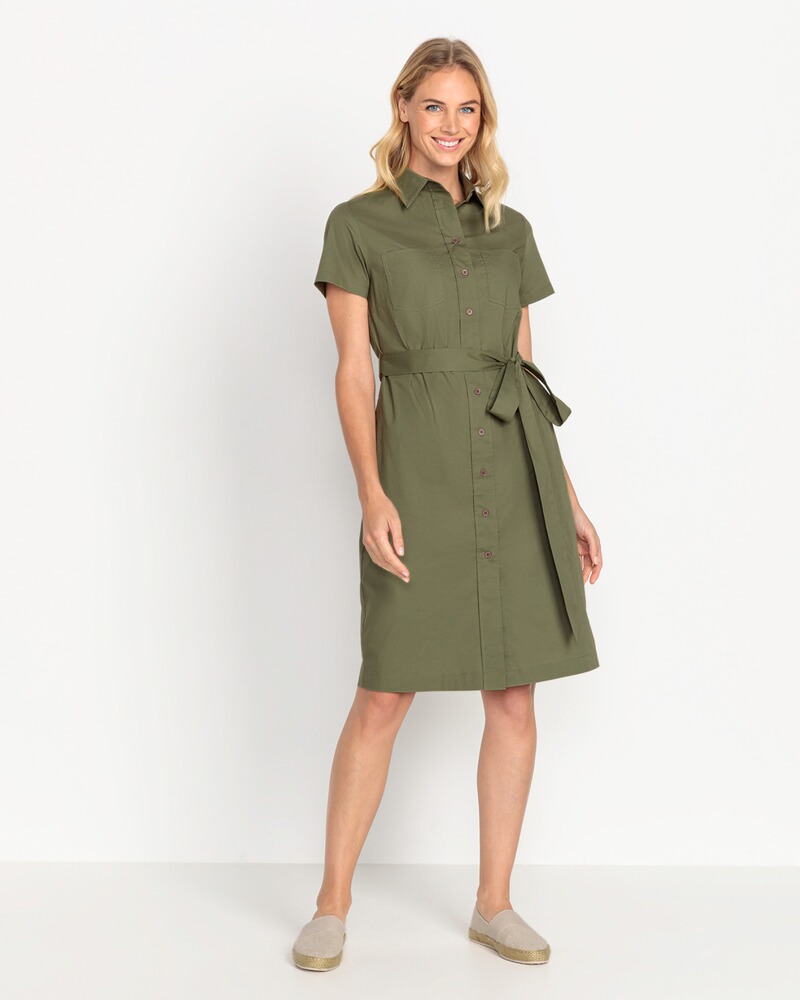 Hemdblusenkleid mit Gürtel, Brigitte von Schönfels