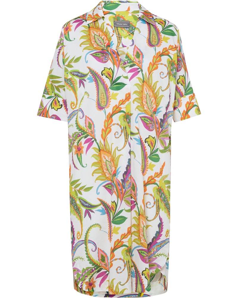Kaftankleid mit Allover-Print