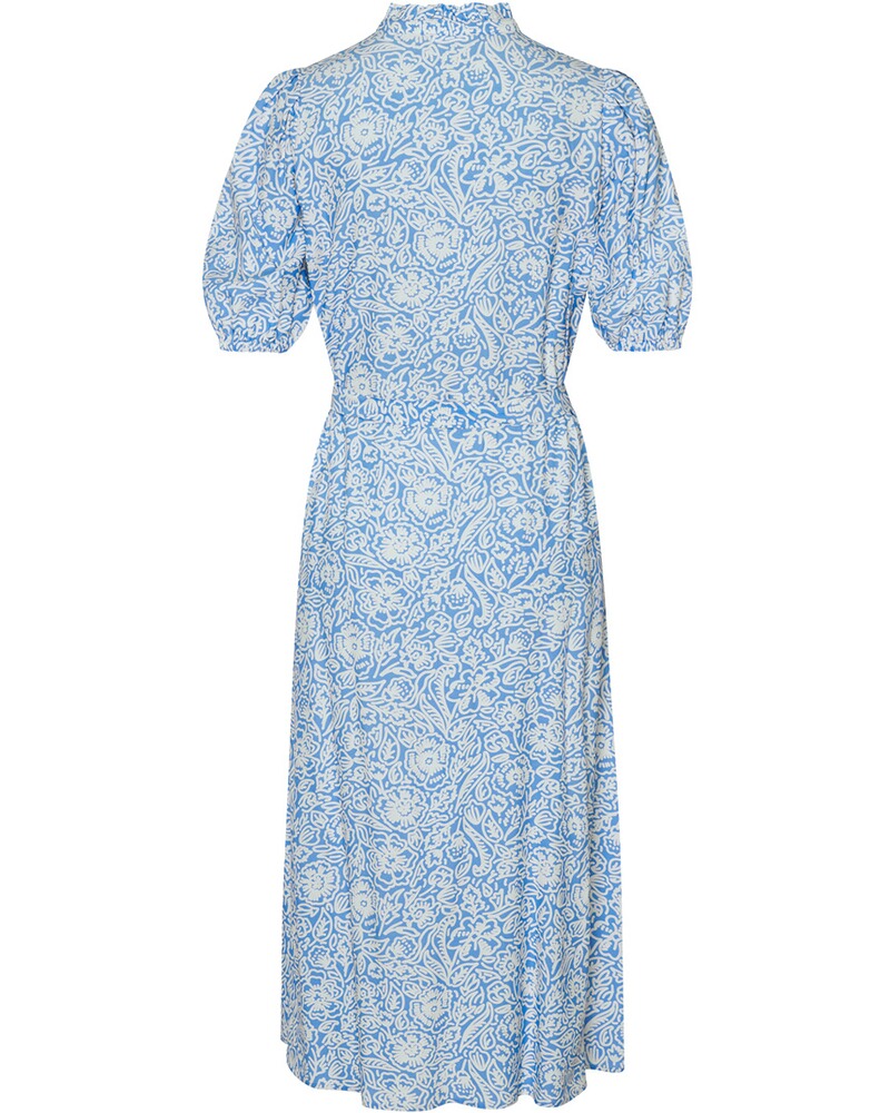 Halbarm-Kleid mit Rüschenkragen, Seidensticker