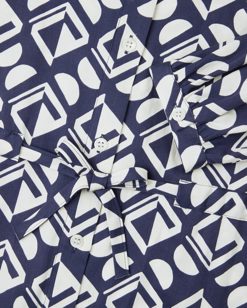 Hemdblusenkleid mit Print, Seidensticker