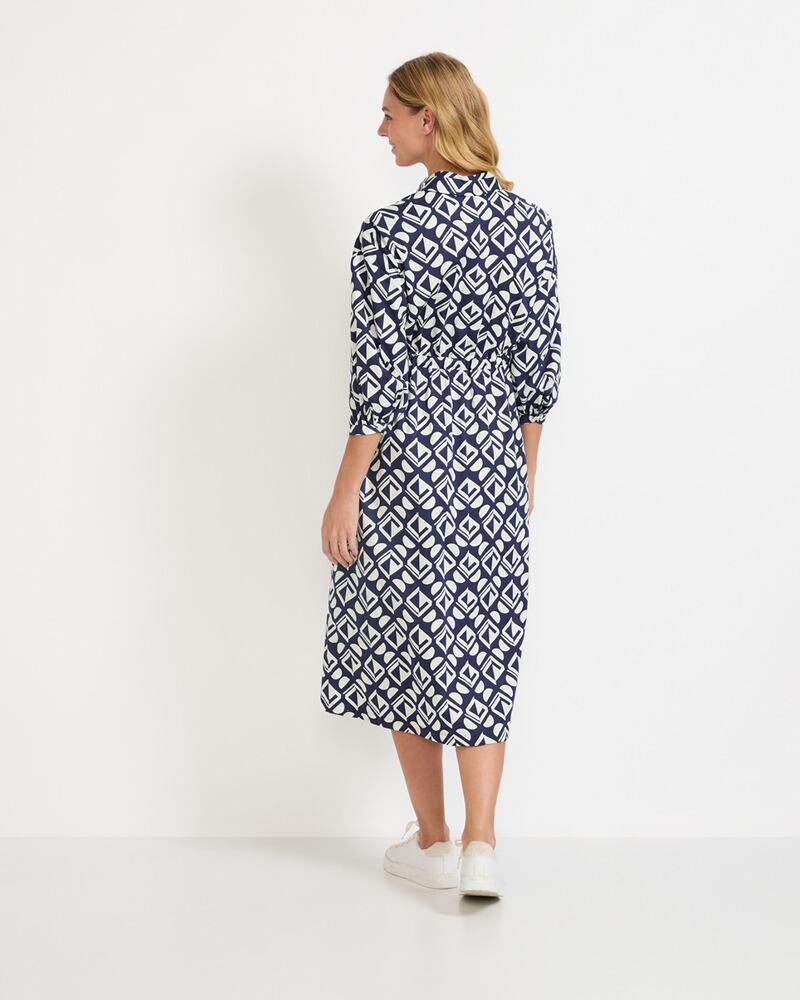 Hemdblusenkleid mit Print, Seidensticker