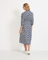 Hemdblusenkleid mit Print, Seidensticker