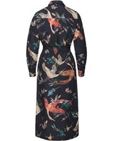Hemdblusenkleid mit Vogelmotiven, Brigitte von Schönfels