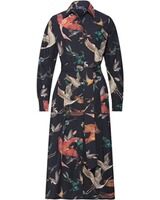 Hemdblusenkleid mit Vogelmotiven, Brigitte von Schönfels