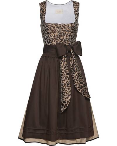 Midi Dirndl mit Leoprint, Krüger Collection