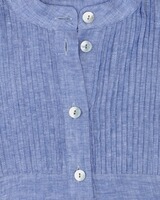 Hochgeschlossenes Leinenkleid, REITMAYER