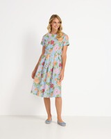 Geblümtes Halbarm-Kleid, REITMAYER