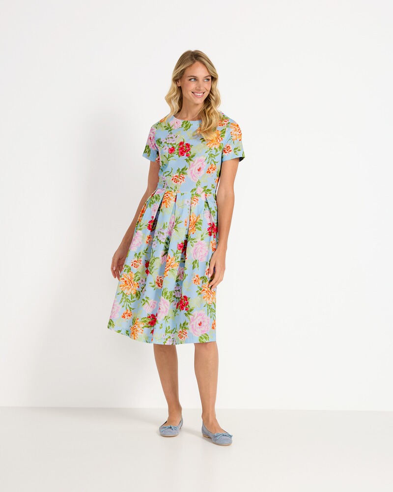 Geblümtes Halbarm-Kleid, REITMAYER