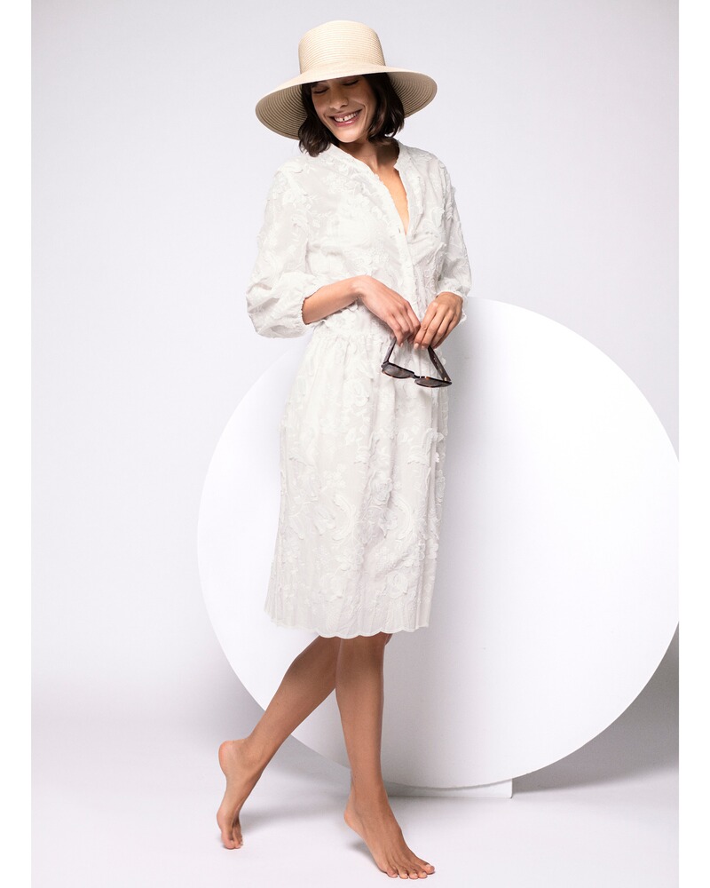 Kleid mit Blumenstickerei, White Label