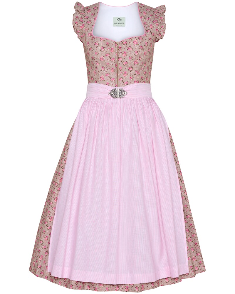 Midi-Dirndl mit Flügelarm