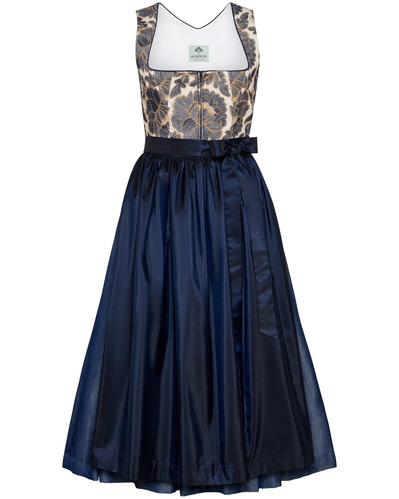Langes Dirndl mit Stickereien