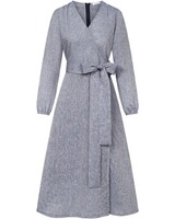 Leinen-Wickelkleid Kari, FELICITAS